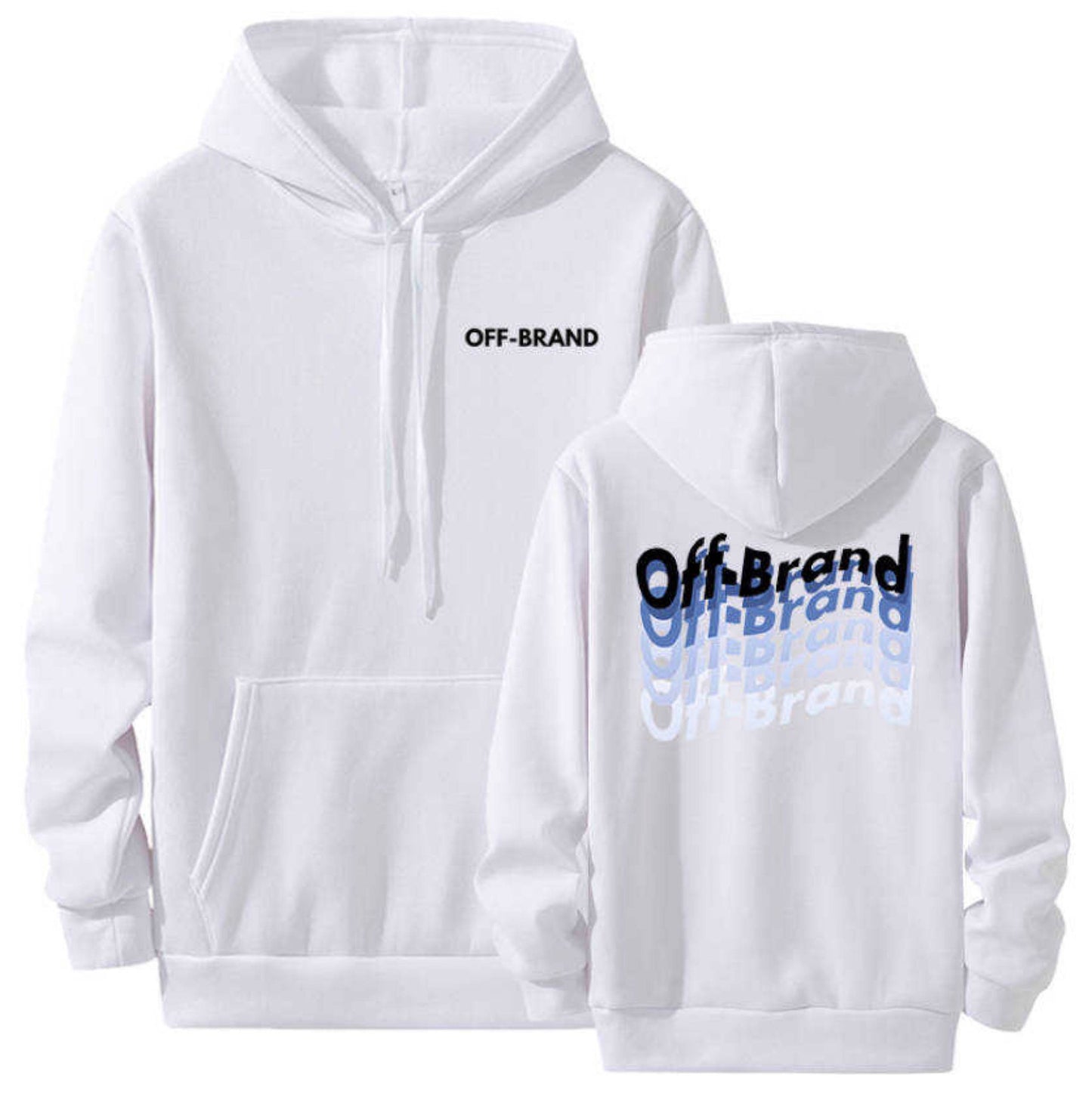 White Off-Brand Hoodie