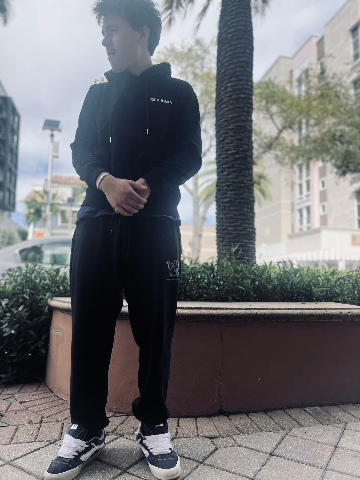 Black Off-Brand Hoodie