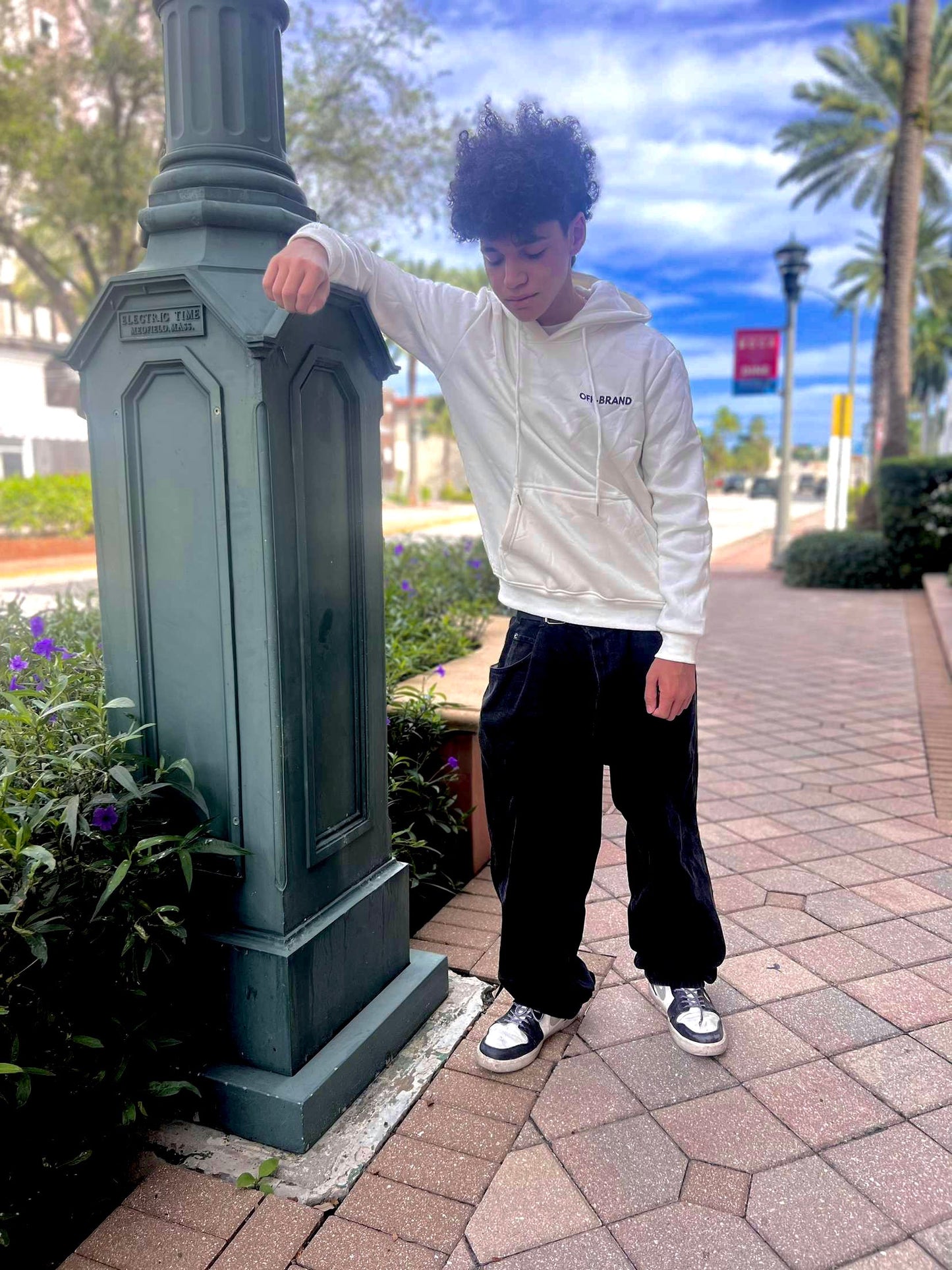 White Off-Brand Hoodie