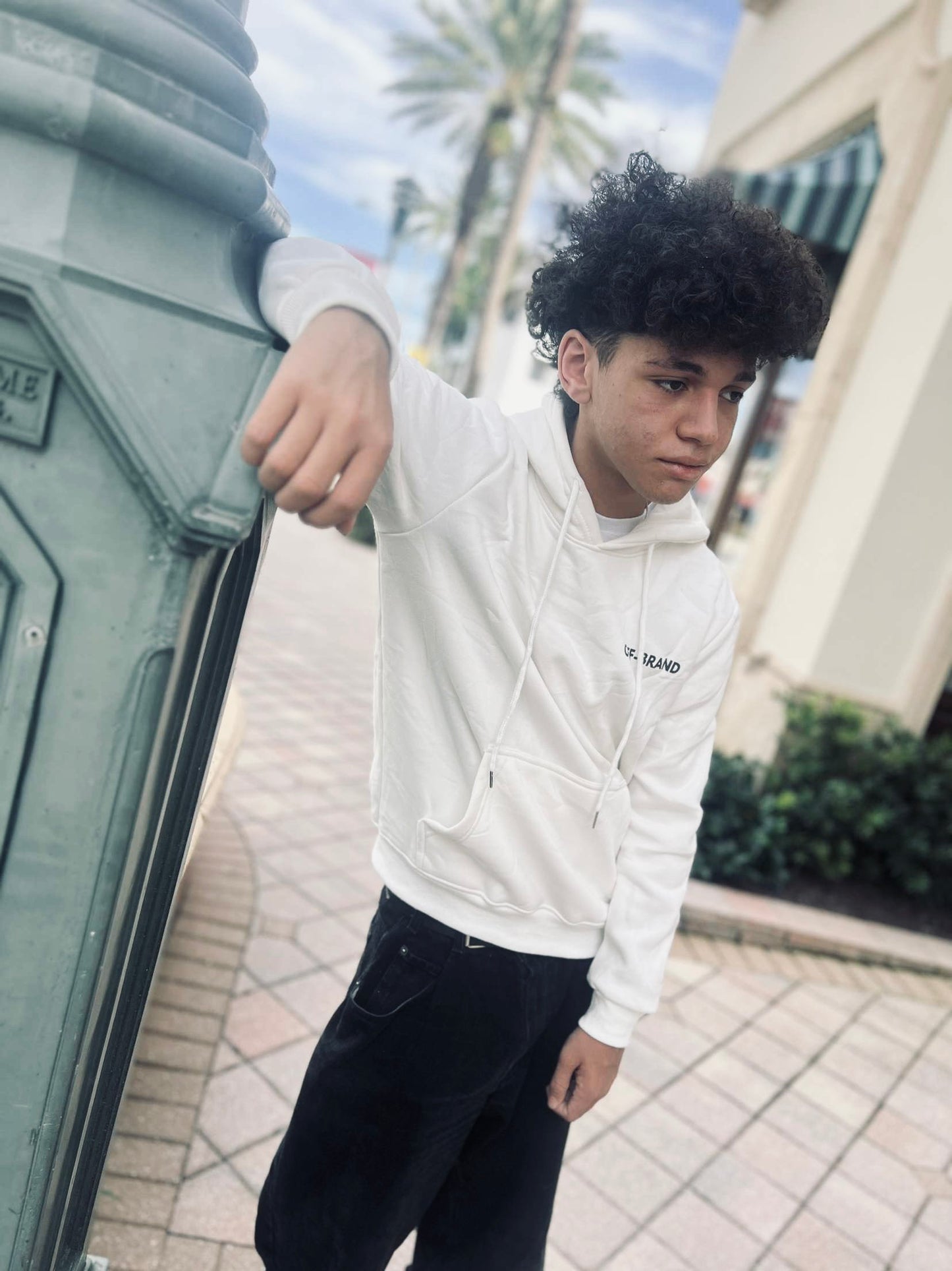 White Off-Brand Hoodie