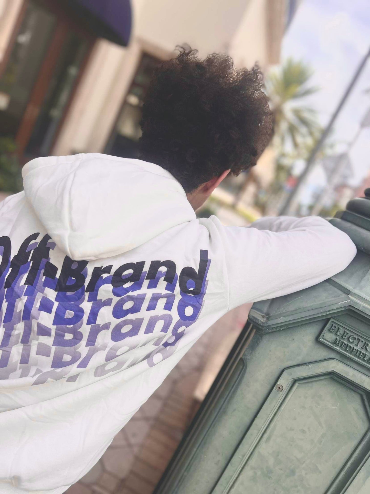 White Off-Brand Hoodie